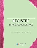 Registre de Vidéosurveillance: v3-9 Format large | Conforme à l'article 13 du décret n° 2006-929 du 28 juillet 2006 relatif à la Vidéoprotection | ... pomme renfort couverture imitation cuir rose