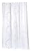 Carnation Home Fashions 100-Percent Polyester Fabric Print 70 by 84-Inch Shower Curtain, X-Long, Ava, Black/White
