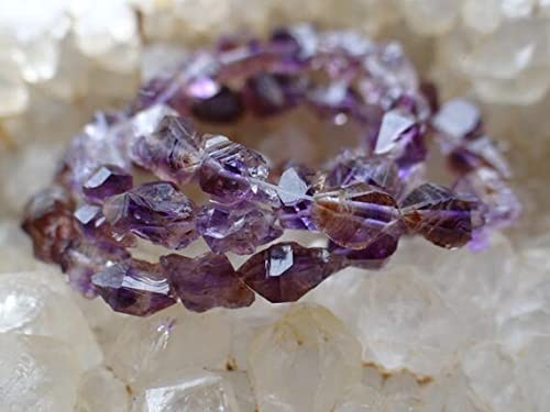 Améthyste violette brute LKBEADS gemmes précieuses biterminées 5-7mm pour joaillerie