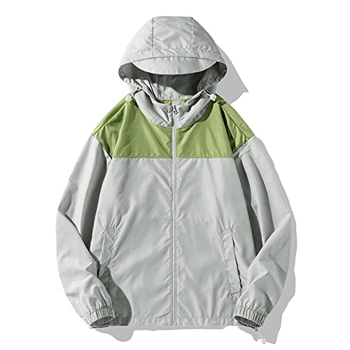 Veste ample d'été protection solaire vêtement de rue unisexe gris L