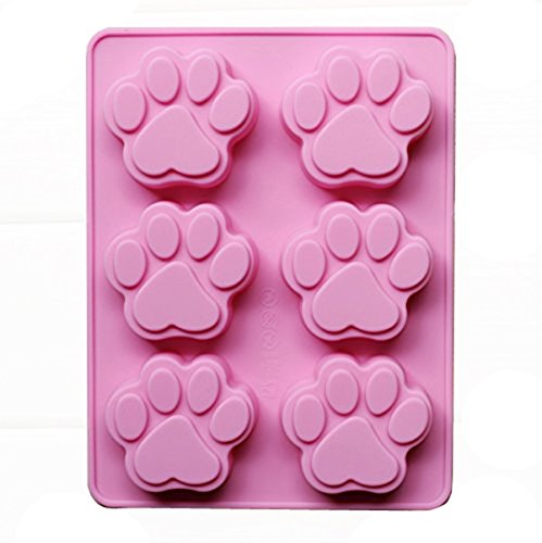 Yunko 6 Cavity Paw Pan Baking Silicone Mold Cake Mold Cookie Mold Pudding Mold Jelly Mold