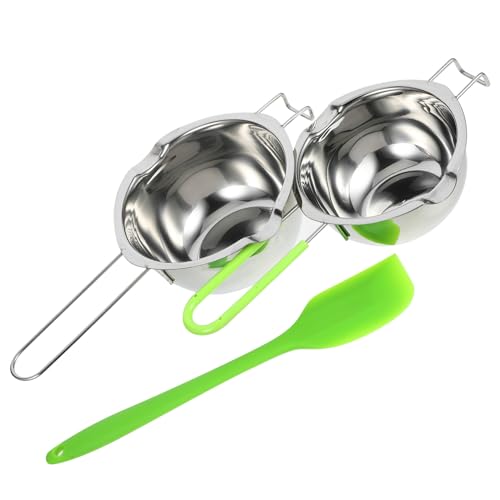 COLLBATH 1set Chocolate Melting Pot Double Boiler Pots for Cheese Butter Candies and Wax Heating Kitchen Essentials for Baking and Cooking