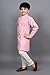 AHHAAAA Kid's Indian Ethnic Sequin Print Embroidery Mirror Work Kurta with Pajama for Boys 518