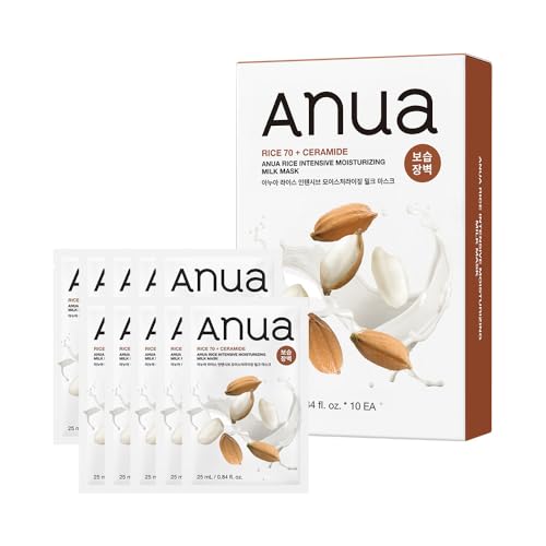 ANUA(�A�k�A) ���C�X�C���Z���V�u���C�X�`�����C�W���O�~���N�}�X�N(10������) �t�F�C�X�}�X�N �t�F�C�X�p�b�N �}�X�N�p�b�N �V�[�g�}�X�N �ێ� ���邨�� �����Ƃ� rice intensive moisturizing milk mask ������ 