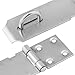 10 PCS 3 inch Door Lock Hasp Latch, 304 Stainless Steel Thicken Safety Padlock and Latch for Door Sheds Closets Lockers, Brushed Steel Door Latch Lock for Window, Cabinet, Shed, and More! by GENHAKON