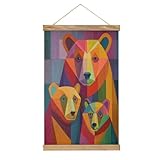 Matériau de qualité supérieure : fabriqué à partir de bois de hêtre haute densité et de toile haute définition, cette décoration murale offre une durabilité et une texture exquise pour un affichage durable