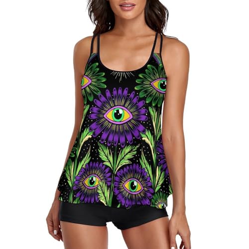 Supdreamc Two Piece Swimsuit for All Women, Backless V Neck Swimwear Monokini Beachwear