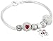 CHARMED BEADS Sterling Silver I Love You Bead Charm Bracelet, 7.5"