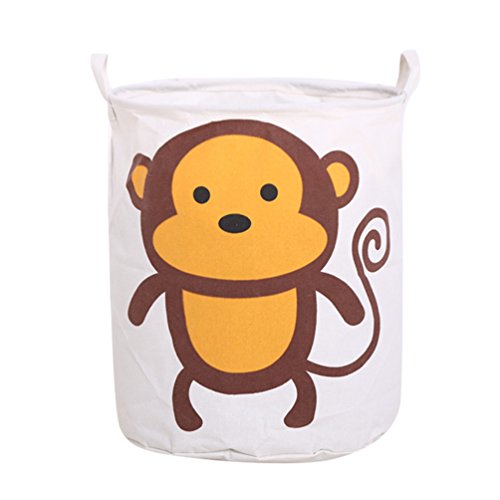 Dooxi Impermeable Plegable Sucia Cestos para la Colada Caja de Almacenaje con Asas Dibujos Animados Cestas de Almacenamiento para Guardar Juguetes