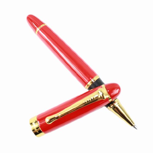 Gullor 450 Rollerball Pen With Golden Ring - Vivid Red #TOP2