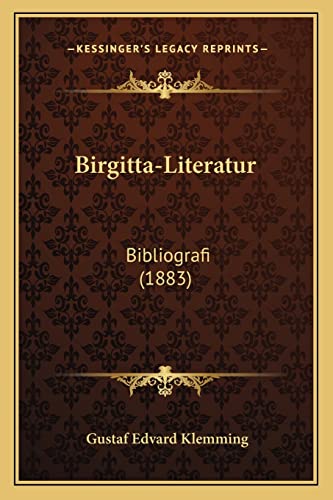 Birgitta-Literatur: Bibliografi (1883)