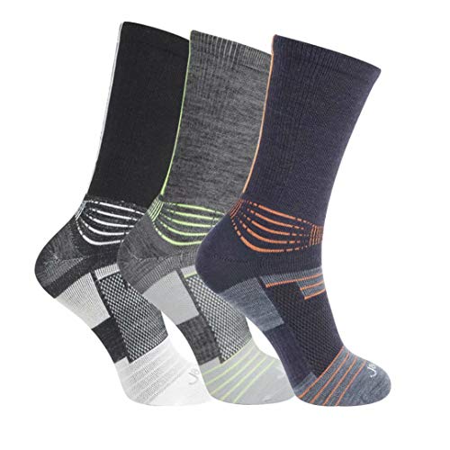 ja vie JAVIE Merino Wool Warm Socks for Women & Men Lightweight Breathable Moisture Wicking Performance Socks Seamless Toe