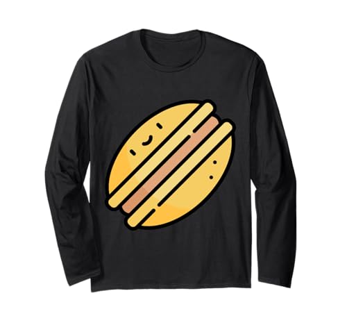 どら焼き 美味しい和菓子 パンケーキ菓子 長袖Tシャツ