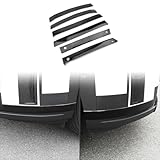 JUIVEEL Front and Rear Bumper Corner Protection Cover Guard Side Bumper Cover Compatible with Hyundai Santa Fe 2024-2025 Accessories (Glossy Black Style)