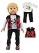 American Fashion World Boyâ€™s Outdoorsy 3 Piece Vest and Pants Set for 18-Inch Dolls | Premium Quality & Trendy Design | Dolls Clothes | Outfit Fashions for Dolls for Popular Brands