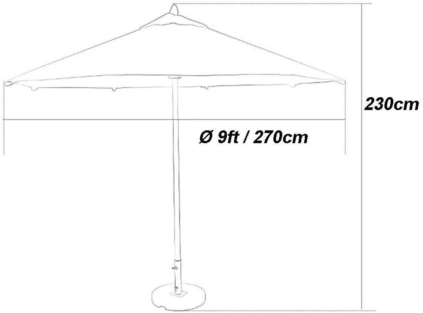 XJBTBA Stół zewnętrzny Parasol targowy Parasol słoneczny Parasole ogrodowe Parasole ogrodowe 9 stóp Patio Targowy Stół pod parasole z korbą, przenośna osłona przeciwsłoneczna na taras ogrodowy Basen