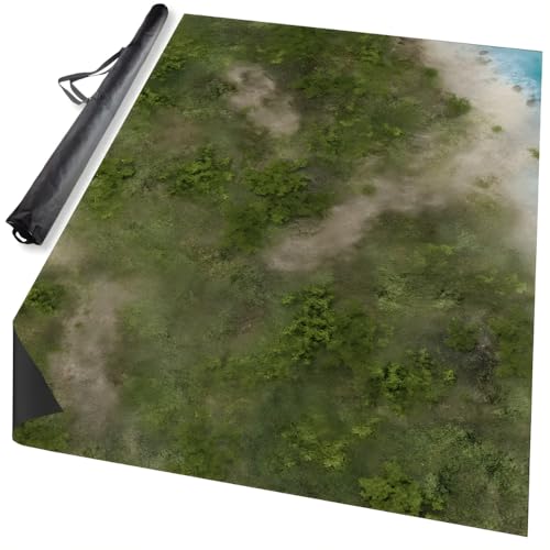 Alfombrilla de neopreno de selva de 6x4 pies para proteger miniaturas de juegos