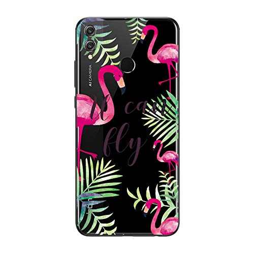 Coque TPU Souple Anti-choc Pour Huawei Honor 8X - Motif Rosace Blanche - Neuf