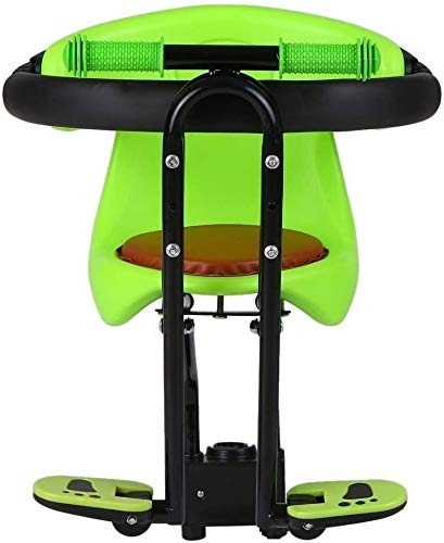 Read About Child Bike Seat with Back Rest Foot Pedals and Handrail, Front Seat Chair Carrier Baby Ki...