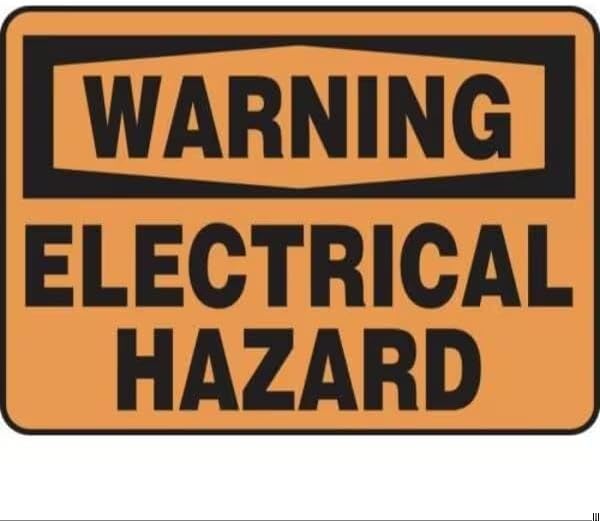 WARNING SAFETY SIGN ELECTRICAL HAZARD, Mfr: MELC330XT-A