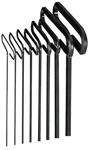 EKLIND 33168 Std Grip Hex T-Key allen wrench - 8pc set SAE Inch Sizes 3 32-1 4 6in series
