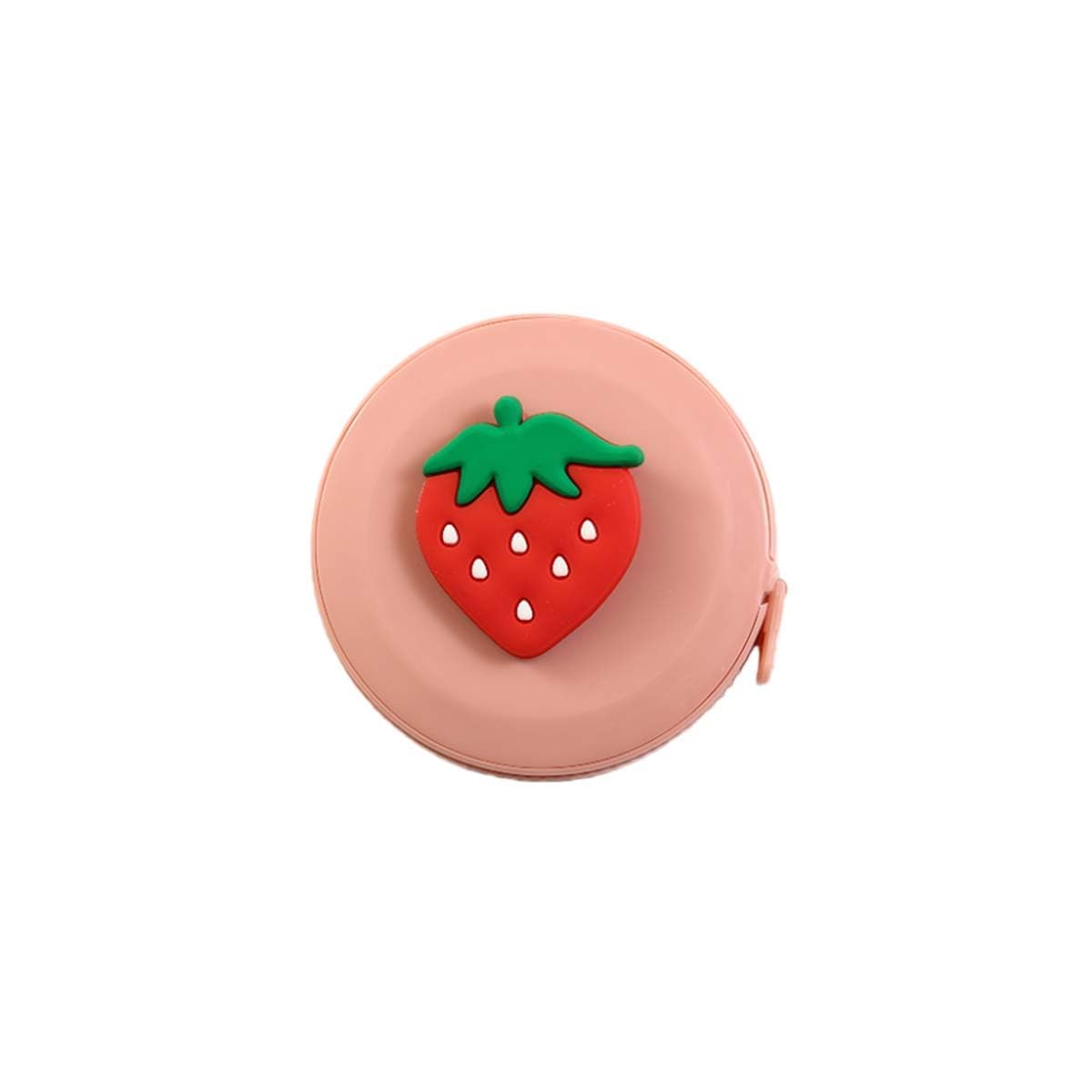 Retractable Soft Waist Tape Measure - Cartoon Design Body Measuring Ruler for Sewing, Craft & Fitness Use (Strawberry Pattern)