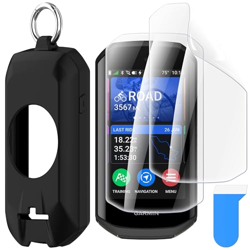 Protection d'écran Garmin Edge 1050 intégrale anti-choc en EPU noir et TPU souple