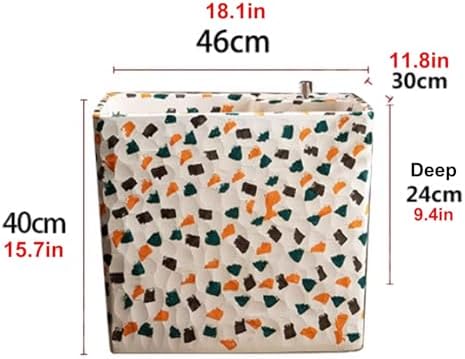 Commercial Mop Sink with One-Touch Drain, Freestanding Utility Basin for Restaurants, RVs, Bars, Garages - Durable Mop Service Station with Faucet