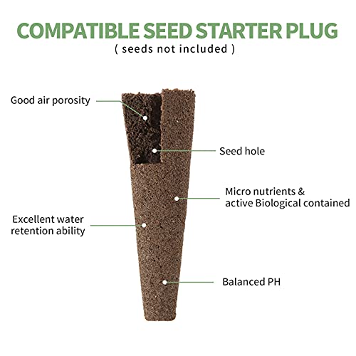 TISOHUGO 100 Pack Hydroponic Grow Sponges #TOP16