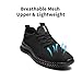 XKOWUO Men's Shoes Running Walking Sneakers Casual Tennis Slip on Shoes Lightweight Breathable Fashion Comfortable Workout Athletic for Gym Sport Shoes Black Size US 11