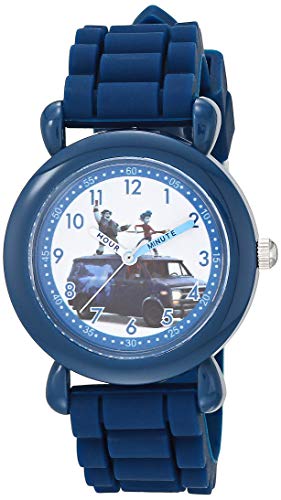 Disney Boys' Onward Analog Quartz Watch with Silicone Strap, Blue, 16 (Model: WDS000888)