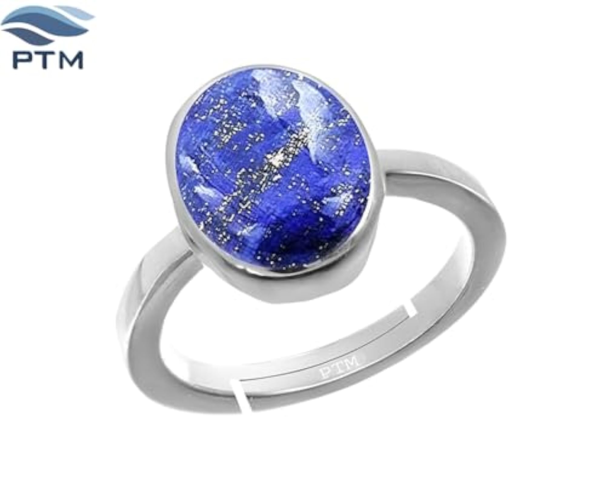 Unisex Lapis Lazuli 925 Sterling Silver Adjustable Ring, Astrological Gemstone