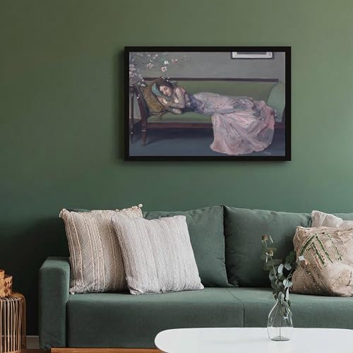 Tableau prete a suspendre John Lavery The Green Sofa pour mur vide sans charme - 6