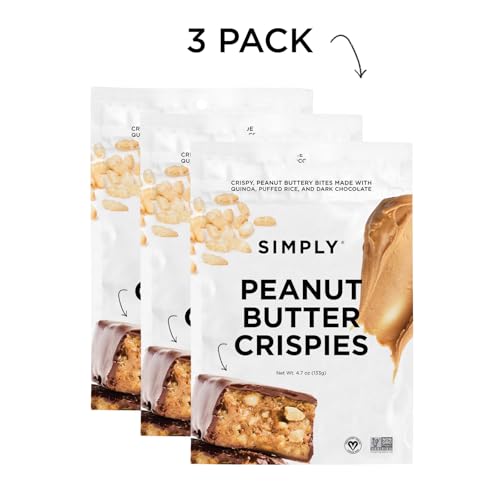 Simply Candy Bars | Peanut Butter Crispies | Crispy, Crunchy, Peanut Buttery Chocolate | Vegan + Non-GMO (4.7 oz (Pack of 3)) - Thumbnail 3