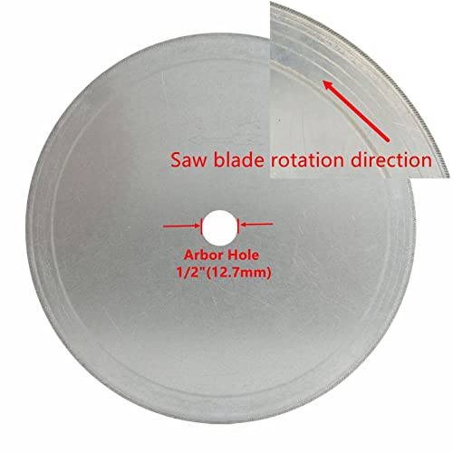 ILOVETOOL 4 inch Diamond Blade Lapidary Tile Saw Blades 1/2" Arbor for Cutting Rocks gem Lapidary Saw Wet Tile Saw by ILOVETOOL - Used condition - Image 2