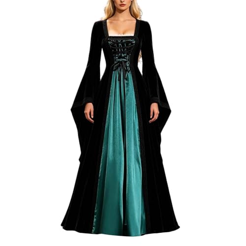 Disfraz victoriano de mujer estilo vestido tradicional irlandés vintage de terciopelo