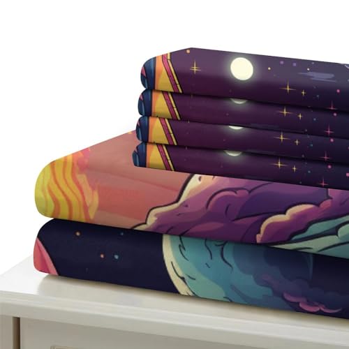 Housse de couette fusée 3D de qualité supérieure en microfibre lit simple
