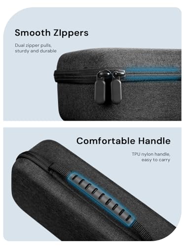 dockteck Carrying Case for ROG Xbox Ally & Xbox Ally X 2025 with 2 Screen Protectors, 4 Thumb Grip Caps, 10 SD Card Slots, Portable Travel Storage Bag for Gaming Console and Accessories