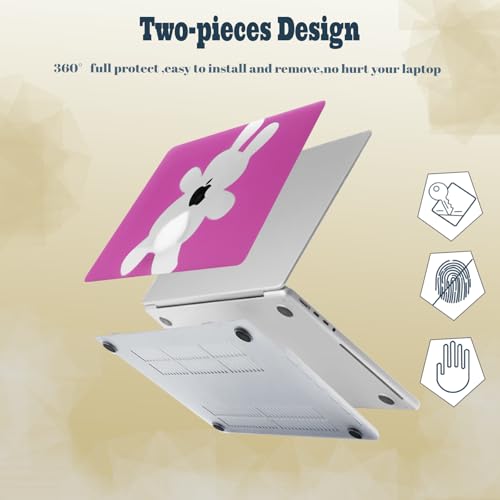 Coque MacBook Air 11 Pouces Coque Rigide Lapin Mignon Chic - 3