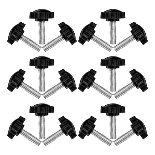 Perillas de estrella hexagonal en acero inoxidable y plástico M20 2