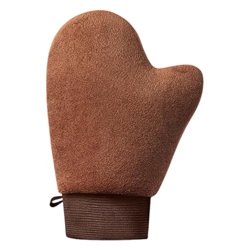 Guanto Autoabbronzante Riutilizzabile in Velluto - Applicatore su Entrambi i Lati per Mousse, Spray e Lozione Abbronzante