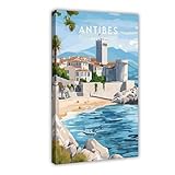 Antibes, Francia y Europa, lienzo para decoración de pared, pinturas para sala de estar, dormitorio, 20 x 30 cm