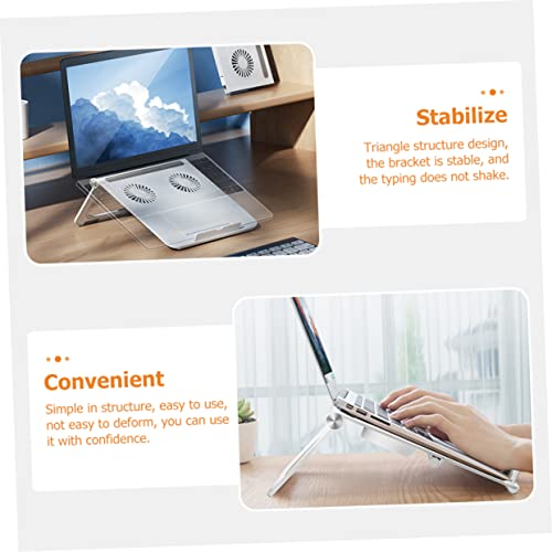 Soporte para laptop Lurrose con doble ventilador y altura ajustable miniatura 4