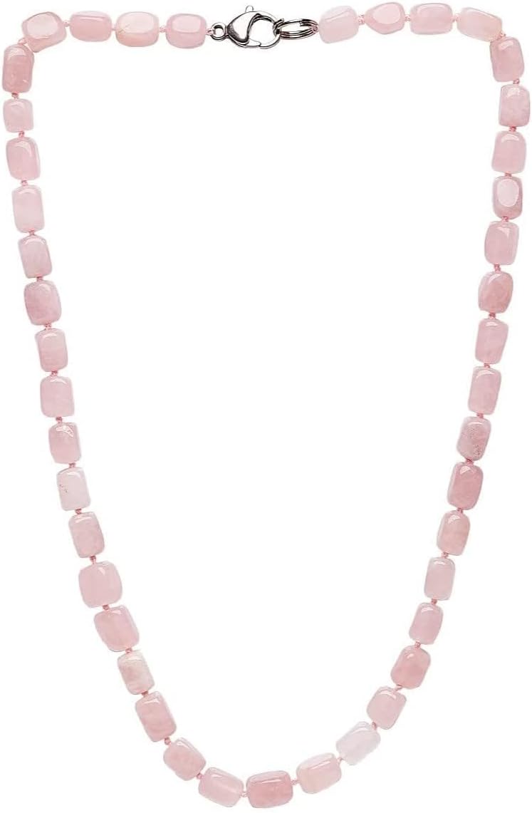 Womens Handmade Natural Gemstone Beaded Necklace - Gemstone Crystal Healing Jewelry for women