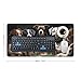 Playing Poker Dogs Desk Mat Non-Slip Laptop Writing Pad Large Keyboard Mousepad with Rubber Base 23.6