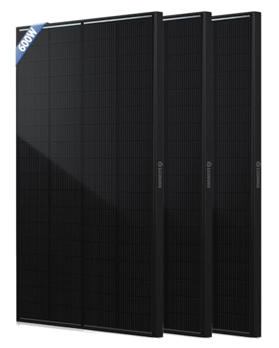 ECOBOSS 600 Watt Solar Panel, 3 PCS 200W N-Type 16BB