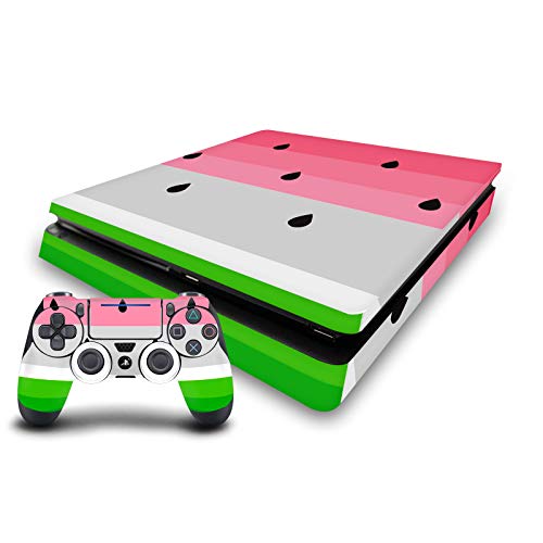 Autocollant pastèque PS4 Slim skin vinyle pour customiser votre espace gaming