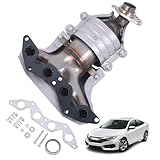 TOPAZ 674-608 Exhaust Manifold Catalytic Converter W/Gasket Compatible with Honda Civic HX LX DX,Acura EL Base 2001 2002 2003 2004 2005 1.7L L4#16373 Front EPA Compliant
