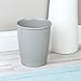 iDesign - 93436 Kent Plastic Wastebasket, Trash Can for Bathroom, Kitchen, Office, Bedroom, 8.25