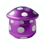 SweetieBanana Mushroom Shape Grinder, Durable Aluminum Alloy Grinder, Kitchen Spice, Pepper Grinder Set, 2.5 inches